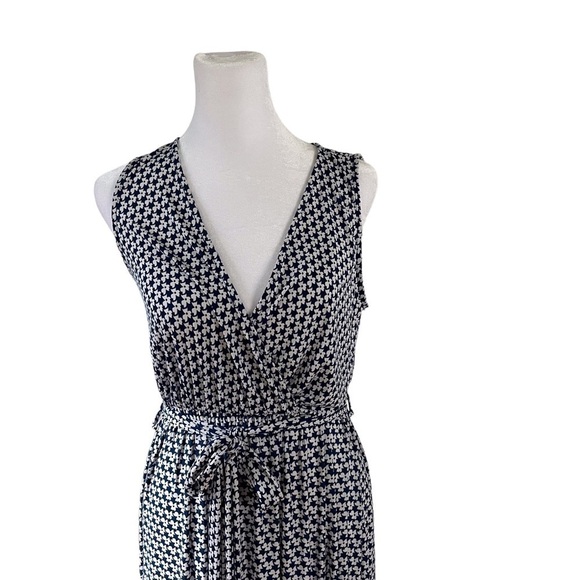 Tua Boutique Blue Floral Vneck Maxi Dress Size Small - Picture 3 of 8